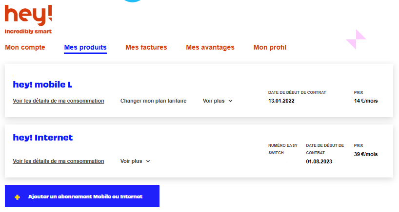 Plan tarifaire