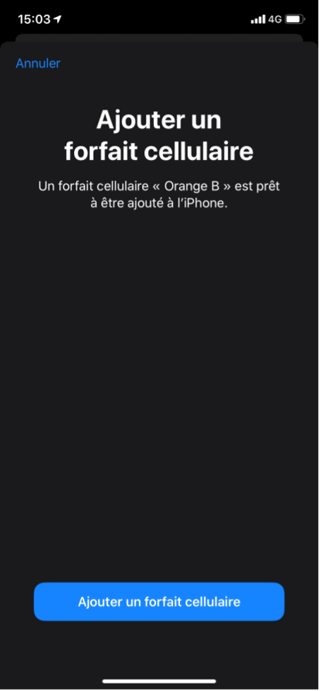 ajouter forfait
