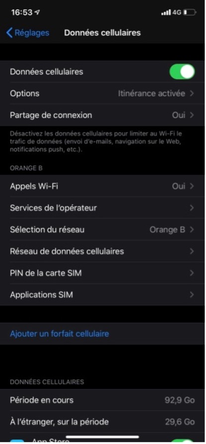forfait ios