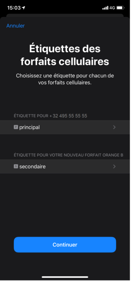choisis libellé