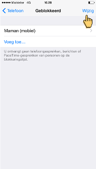 geblokeerd nummer