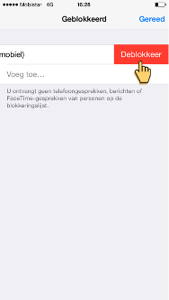 geblokkeerd nummer